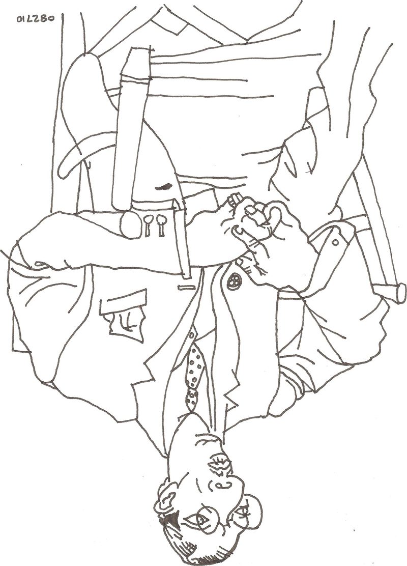 picasso contour line drawing