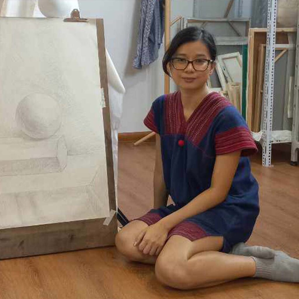Indonesian student art Class Hanoi